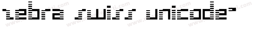 zebra swiss unicode字体转换
